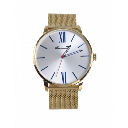 Ceas barbati auriu minimalist cu bratara eleganta deosebita