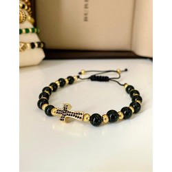 Bratara dama model deosebit cu piatra semipretioasa Piatra lunii si design special cruciulita