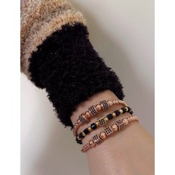 Set 3 bratari unisex modele deosebite cu margele si forme cu pietricele stralucitoare
