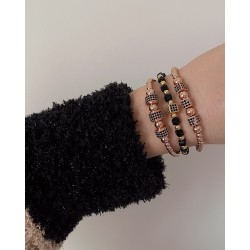 Set 3 bratari unisex modele deosebite cu margele si forme cu pietricele stralucitoare