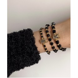 Set 3 bratari unisex modele deosebite cu margele si forme cu pietricele stralucitoare