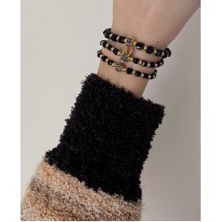 Set 3 bratari unisex modele deosebite cu margele si forme cu pietricele stralucitoare