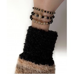 Set 3 bratari unisex modele deosebite cu margele si forme cu pietricele stralucitoare