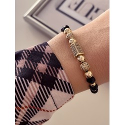 Set 3 bratari unisex modele deosebite cu margele si forme cu pietricele stralucitoare