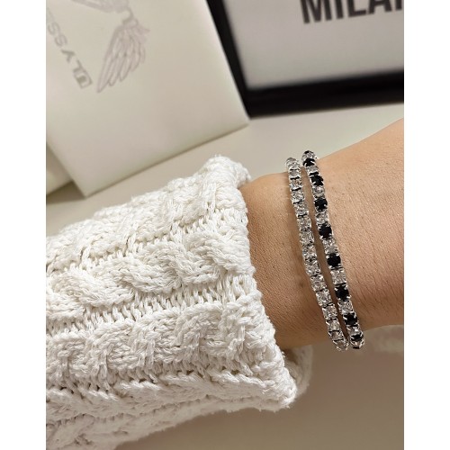 Set 2 bratari cu elastic si pietricele stralucitoare
