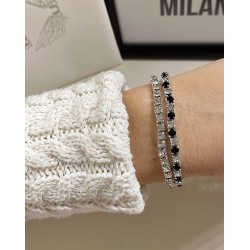 Set 2 bratari cu elastic si pietricele stralucitoare