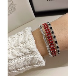 Set 3 bratari cu elastic si pietricele stralucitoare