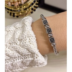 Set 3 bratari unisex modele deosebite cu margele si forme cu pietricele stralucitoare
