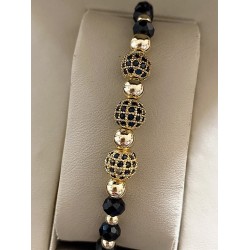 Set 3 bratari unisex modele deosebite cu margele si forme cu pietricele stralucitoare