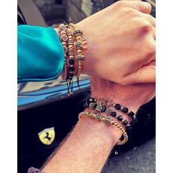 Set 3 bratari unisex modele deosebite cu margele si forme cu pietricele stralucitoare