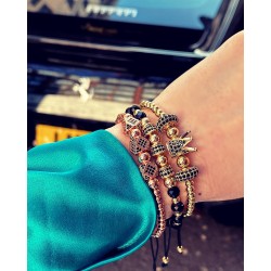 Set 3 bratari unisex modele deosebite cu margele si forme cu pietricele stralucitoare