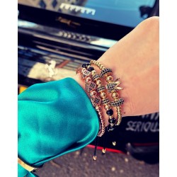 Set 3 bratari unisex modele deosebite cu margele si forme cu pietricele stralucitoare