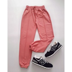 SET 2 Pantaloni dama bumbac superbi sport-casual alb si roz